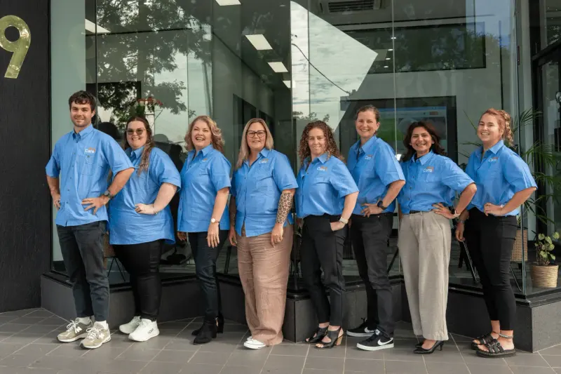 The MMT Care team outside their office