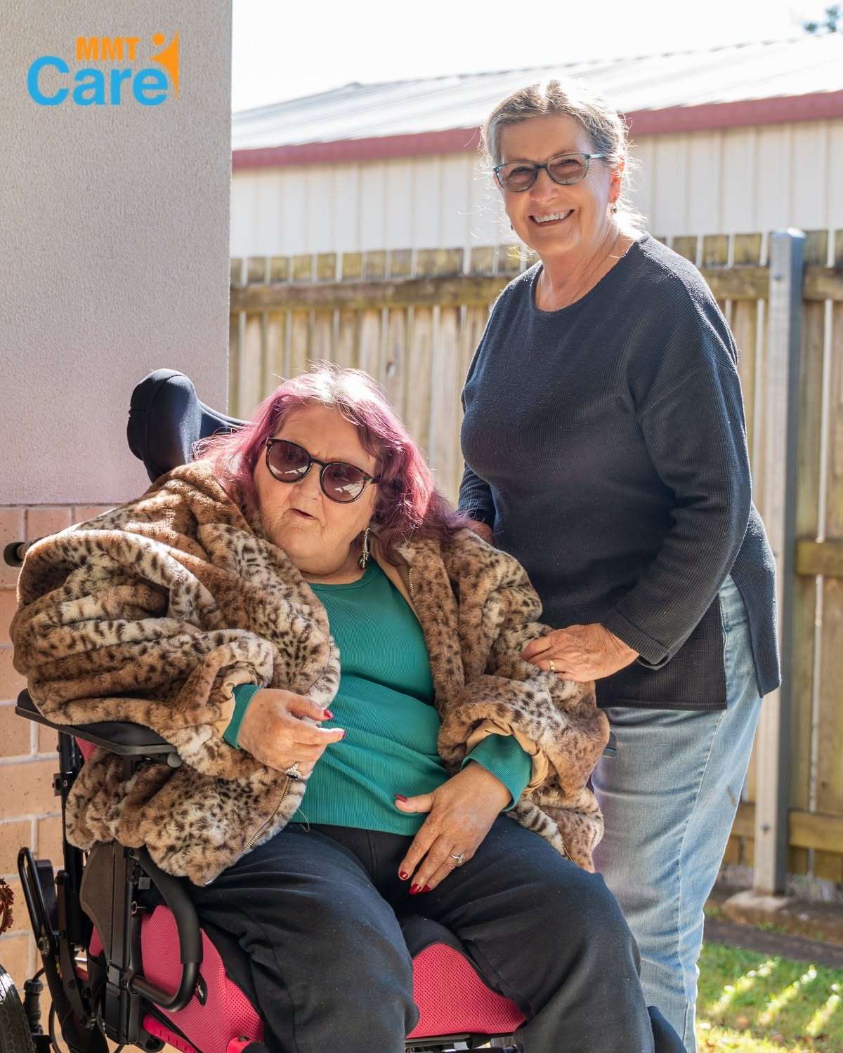 MMT Care support worker with a participant