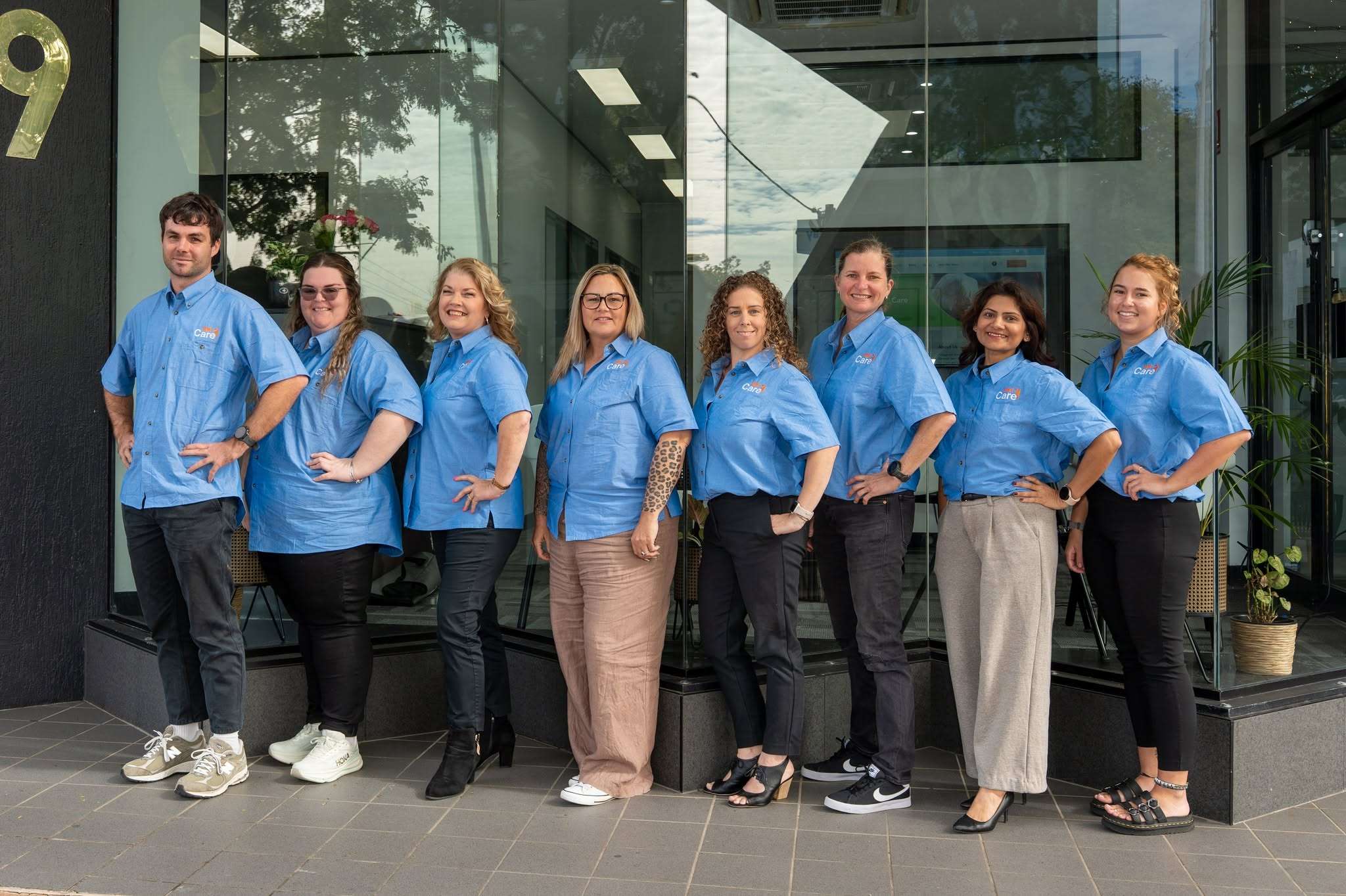 MMT Care team outside the head office